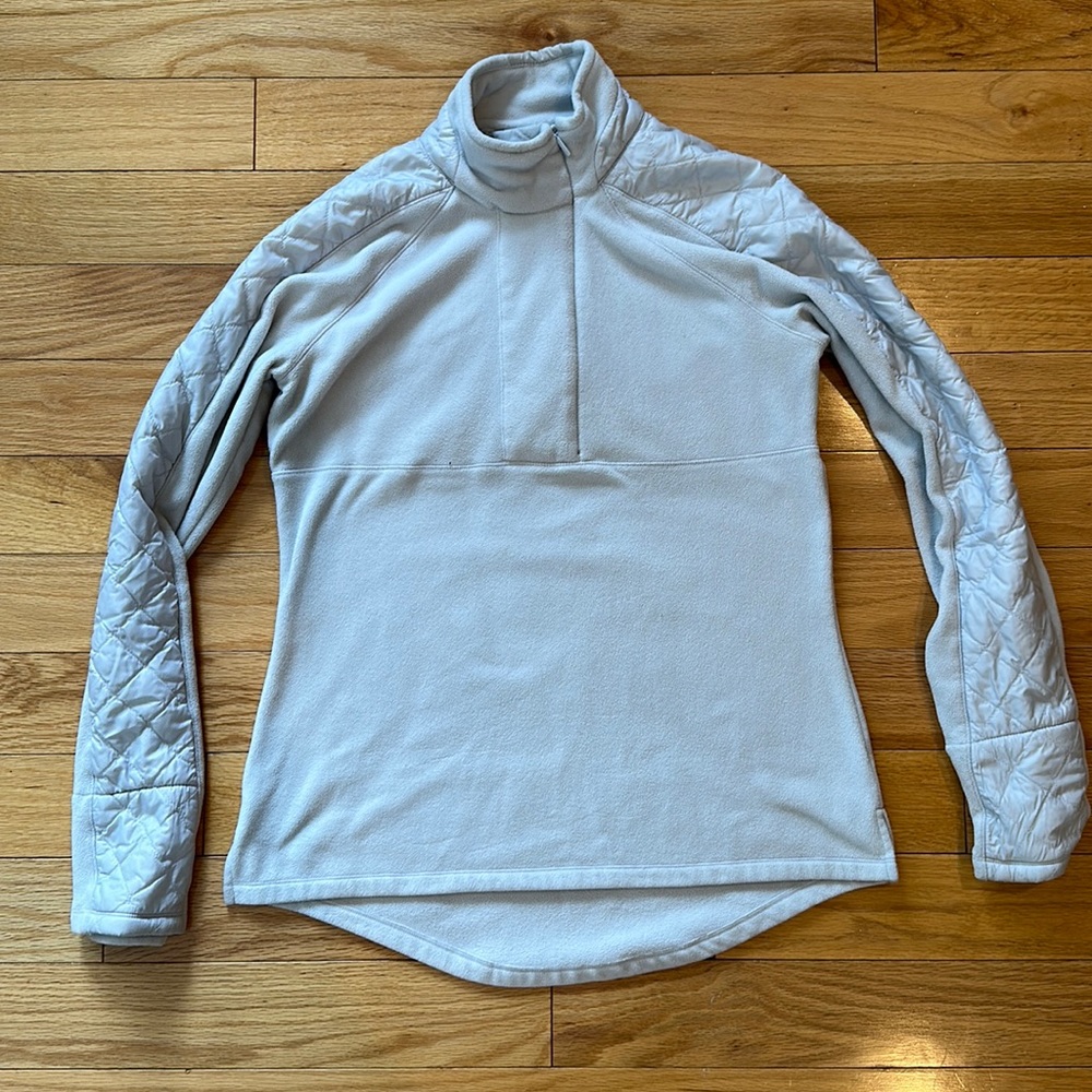 Silver gray Athleta quarter zip